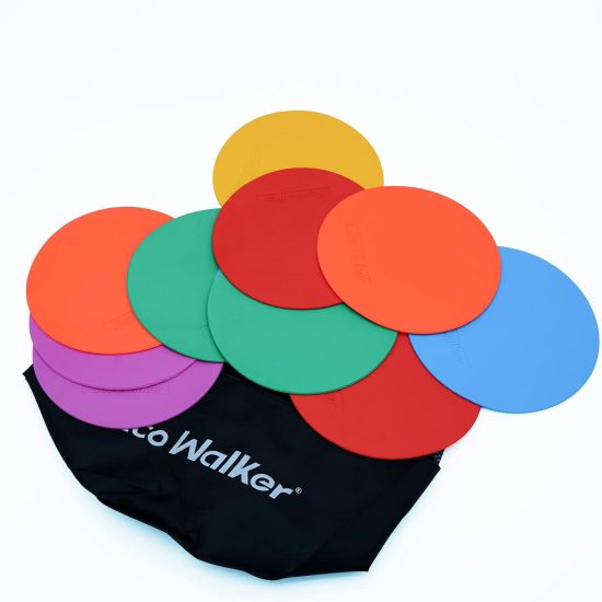 6 Inch Non-Skid Flat Cone Markers - No Hole (Sports Training)