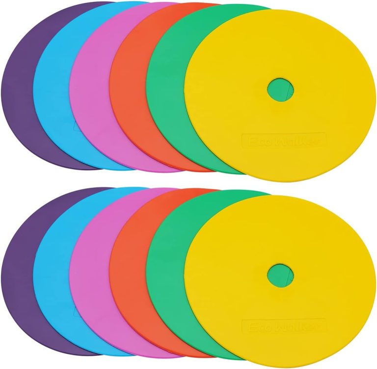 6 Inch Non-Skid Flat Cone Markers - With Hole Design