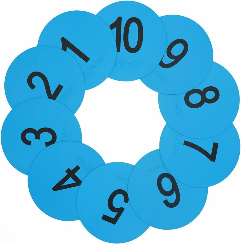 6inch Numbered Spot Markers Flat Floor Spot Non-Sl...