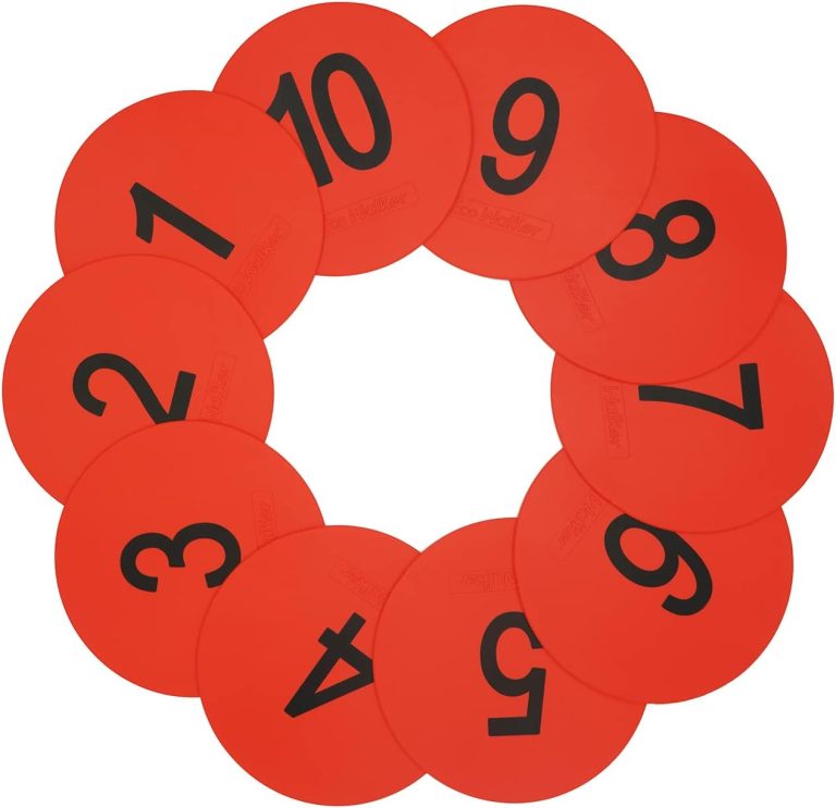 6inch Numbered Spot Markers Flat Floor Spot Non-Sl...