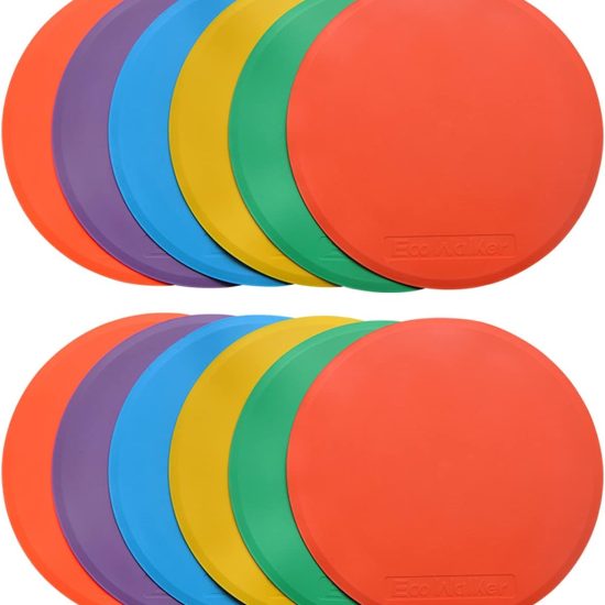 10inch Spot Markers 12pcs Floor Flat Field Cones